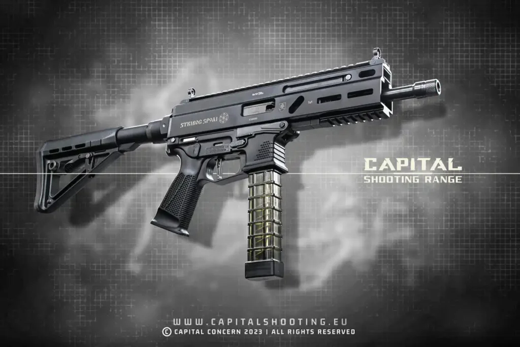 Stribog SP9 A1 Budapest Schießstand Maschinenpistole
